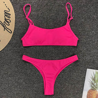 Neon thong bikini 2020 women Brazilian swimwear