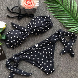 2020 Bikini Set Sexy Bandeau Brazilian Bow Swimwear