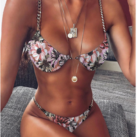 Sexy Bikini Women Swimsuit High Waist Bikini Set Push Up Swimwear Brazilian Biquini Bathing Suit 2020 Solid Female Bodysuit S-XL